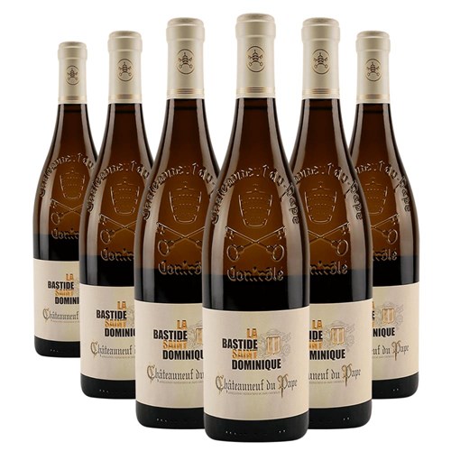 Case of 6 La Bastide, St Dominique Chateauneuf-de-Pape Blanc 75cl White Wine